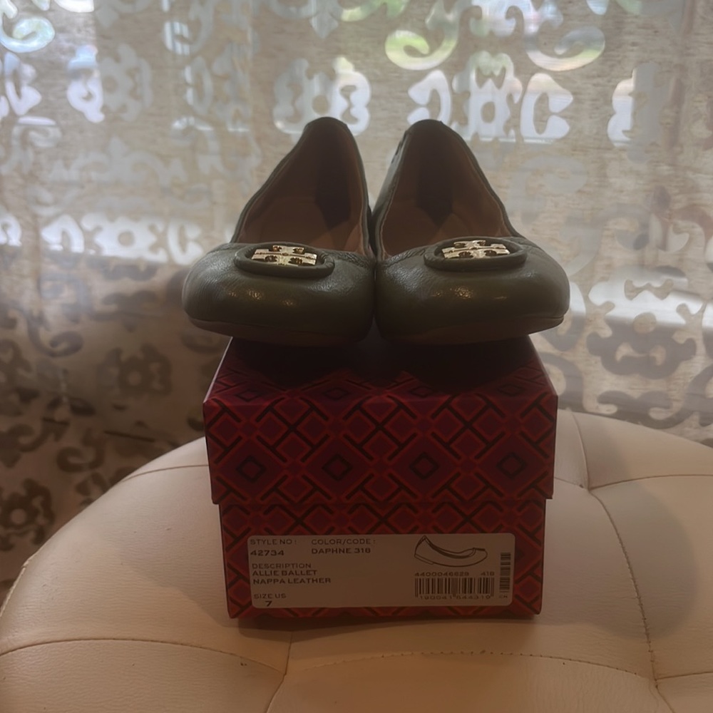 Tory Burch Allie Ballet Nappa Leather Flat - Picture 6 of 7